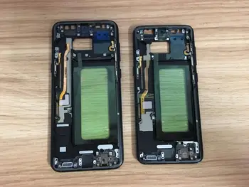 

10P Middle Frame For Samsung Galaxy S8 G950 G950F S8PLUS G955 G955F Mid Bezel Metal Frame Housing Chassis With Parts Replacement