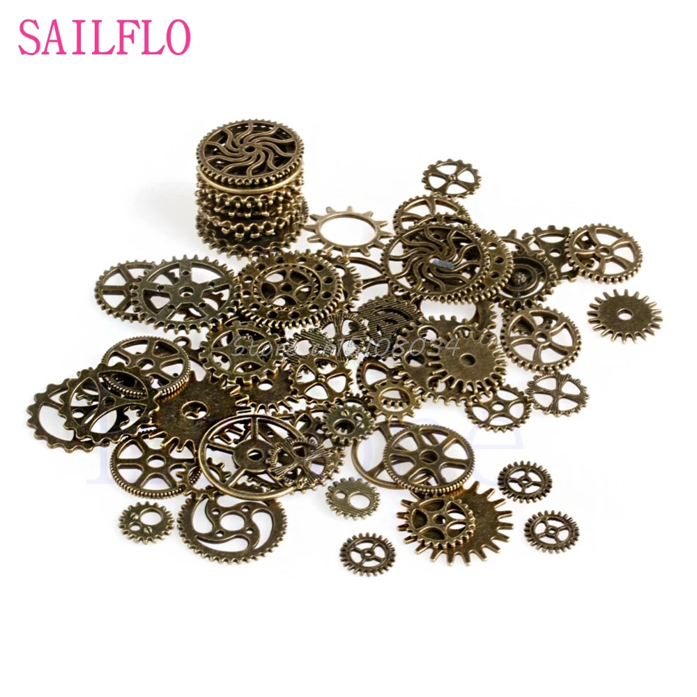 1 paquete de 100g mezcla de aleación mecánica Steampunk engranajes y engranajes accesorios de bricolaje nuevo S08 de la nave de la gota
