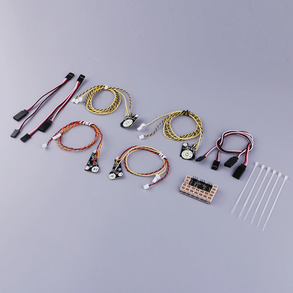 LED Light Headlight System Front Rear Flash Lamp for TRAXXAS TRX4/TR4 1/10 RC Crawler Car