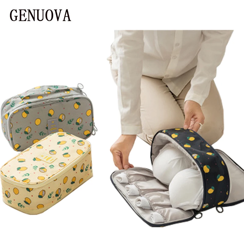 

Women New Bra Underwear Daily Supplies Toiletry Storage Cosmetics Bags Neceser Lingerie Organizer Travel Pouch Make Up Wash Case
