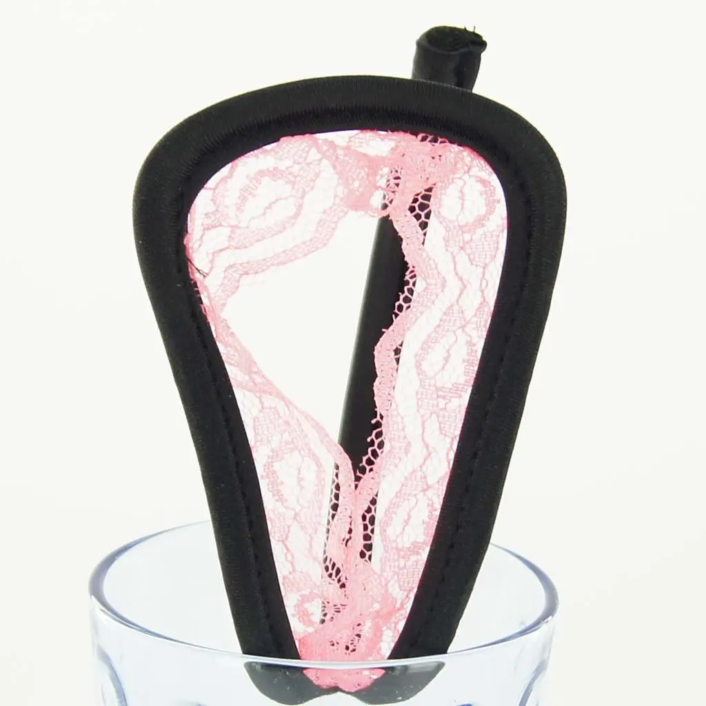 

SAF-Opening Sexy Women C - String Lace Thong Underwear Lace Panty Black + pink