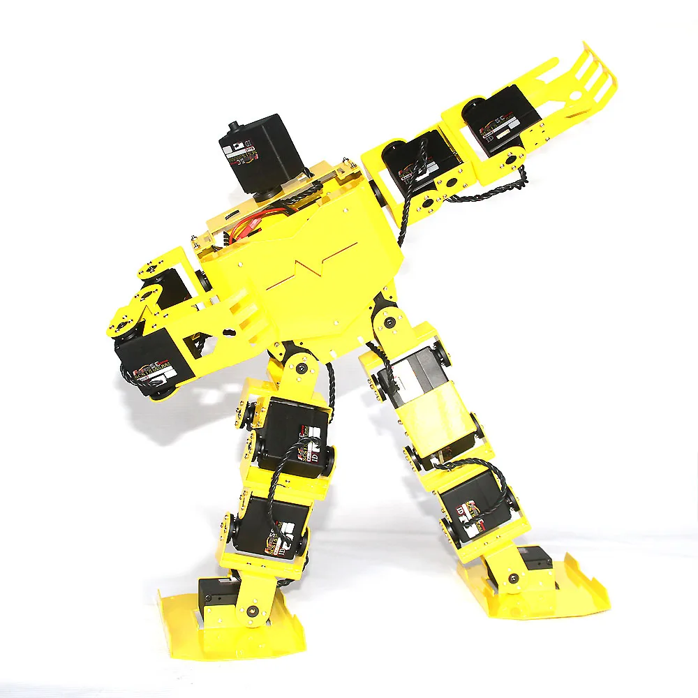

17 Degrees of Freedom Bipedal Humanoid Robot With Full Steering Bracket Accessories( Yellow) MK-A0001-3