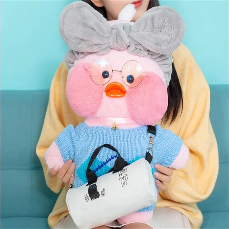 50 см Kawaii LaLafanfan плюшевая игрушка Кафе утка Милая Утка Мягкая набивная кукла