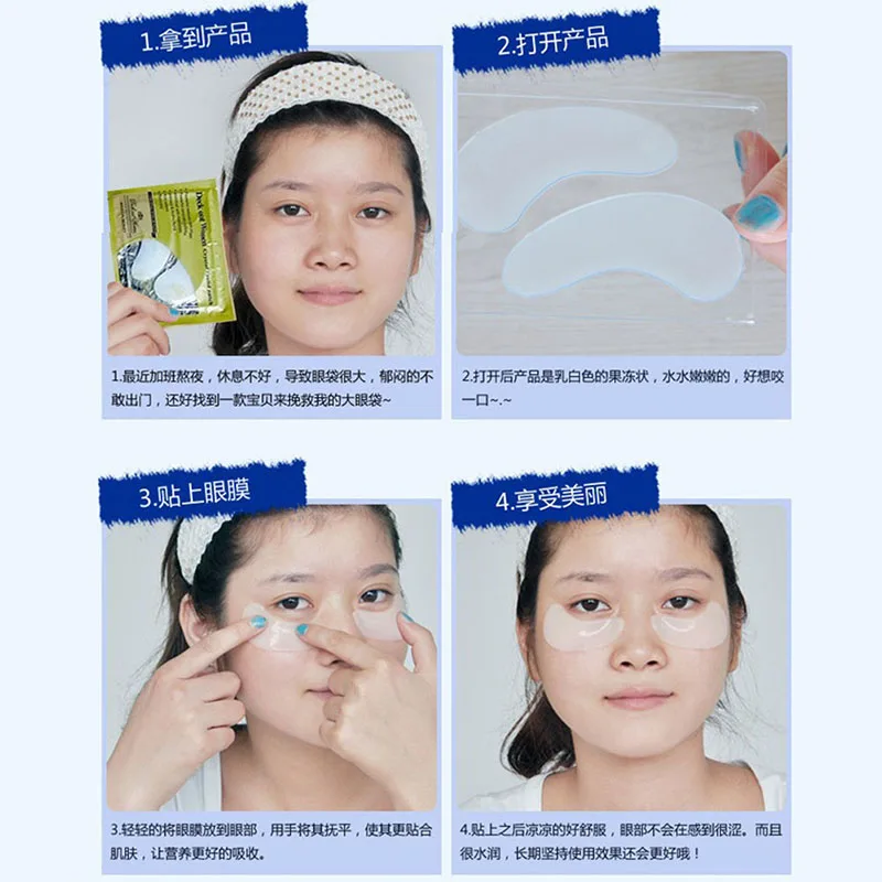 Murah 10 Pair Anti kerut Lingkaran Gelap Gel Kolagen Dibawah Mata Stiker Alas Masker Tas Murah 10 Pair Anti kerut Lingkaran Gelap Gel Kolagen Dibawah Mata Stiker Alas Masker Tas
