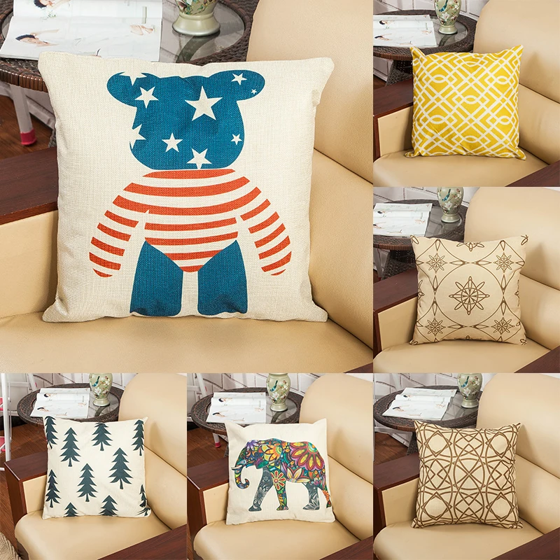 

2018 Home Decor Cushion Cover Love Geometry Throw Pillowcase Pillow Covers home textile gift pillow slips set drop shipping