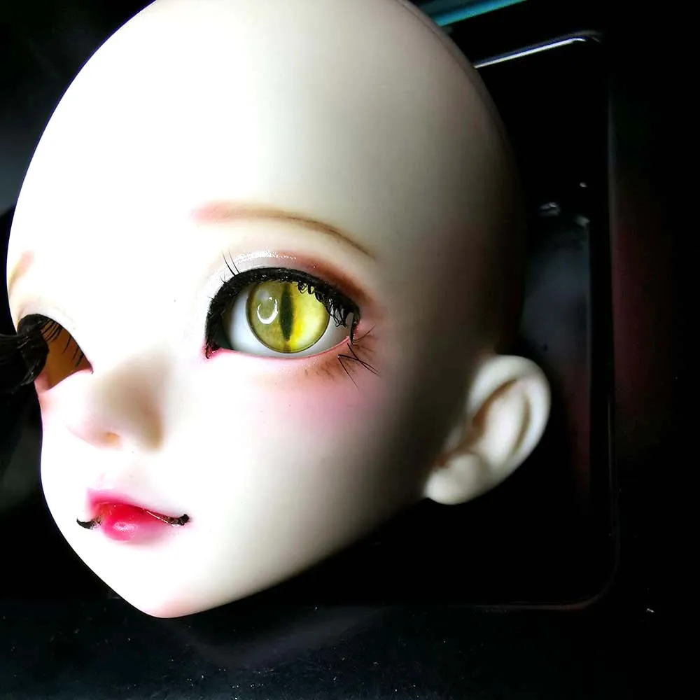 Bjd eyes желтая змея eyes cat eyes 1/4 1/3/6 1/8 BJD/SD Кукла SD MSD аксессуары 10 мм 12 мм 14 мм 20 мм печать пластиковая BJD кукла