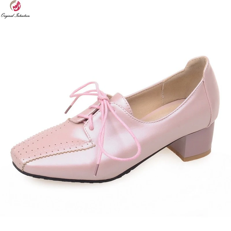 white square toe heels lace up