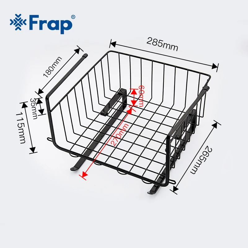 FRAP, железная сетка, корзина, шкаф, дверь, органайзер, стойка для шкафа, Висячие под полкой, корзина для хранения, стойка