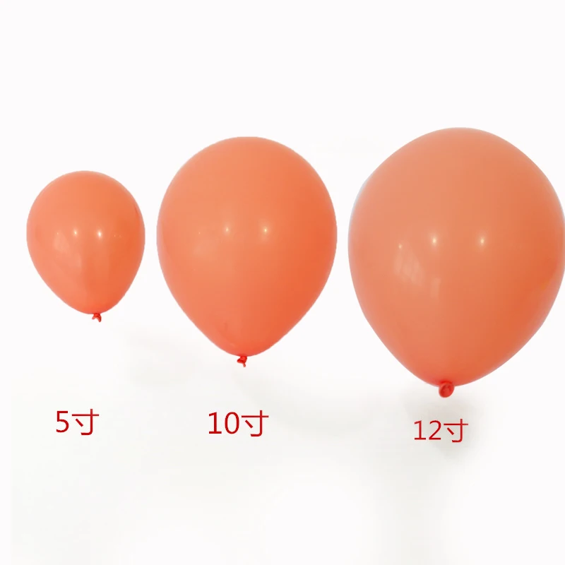 Coral red/Gray/Peach Latex Balloons 50 pcs Birthday balloons Wedding Party Decoration 5inch/10inch Helium Air Balloon Wholesale