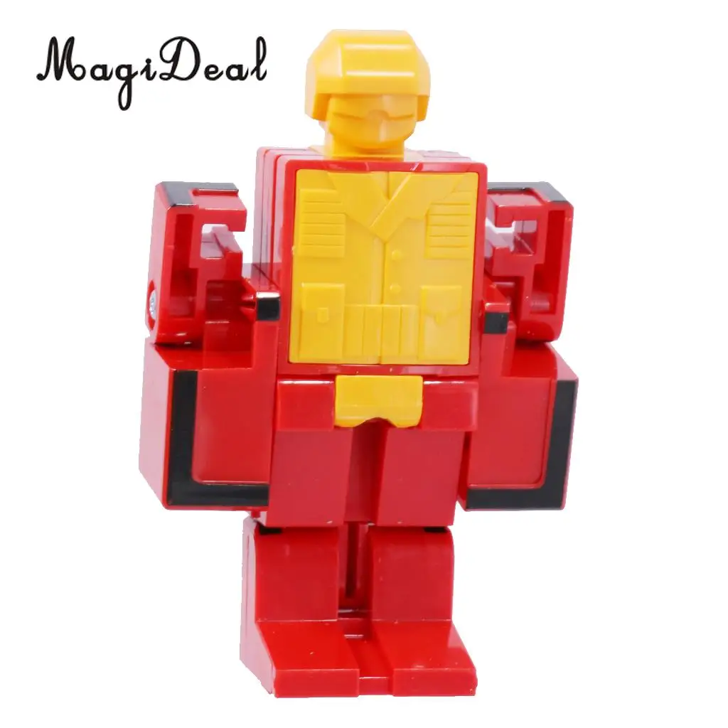 MagiDeal 1Set Numbers Armour Team Transform Robot Toy for Kid Role Play Display Toy Math Teaching Prop Boys Great Gift Present