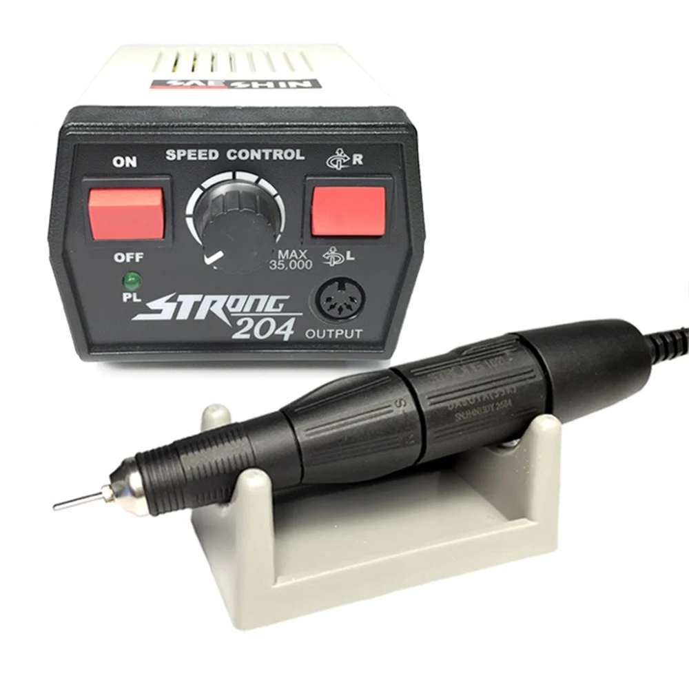 

Dental Lab Marathon Micromotor Polisher 0~35,000RPM STRONG 204 + Handpiece 102L 2.35mm