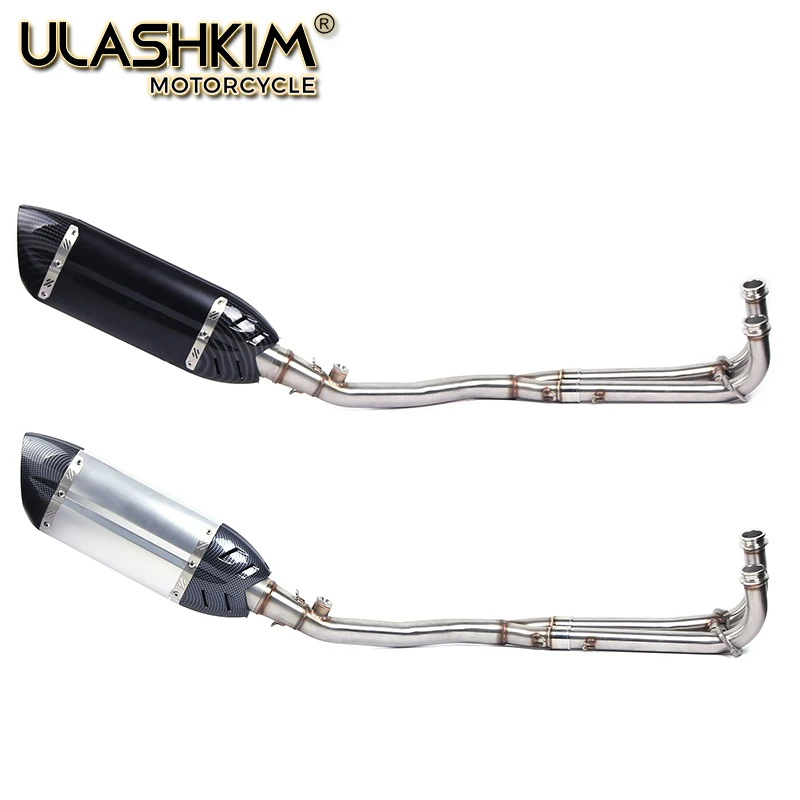 

Motorcycle Exhaust Muffler Contacter Middle Pipe Full System Slip On For Yamaha Tmax 500 530 Tmax500 Tmax530 YP500 2008-2017