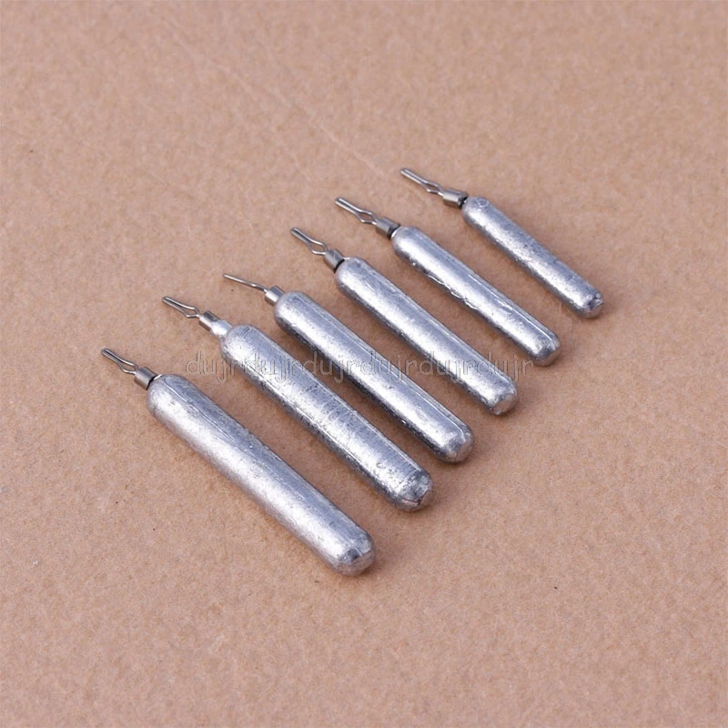 

1Pc Lead Fall Fishing Sinkers 360 Degree Rotating Clip Sea Fishing Tackle 5-18g N06 dropship