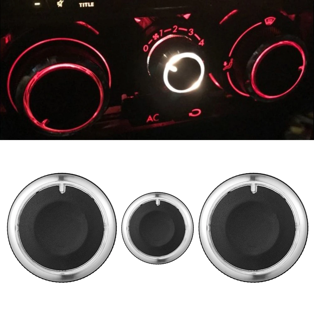 

3Pcs/Set Heater A/C Air Conditioning Control Buttons Switch Knob for Passat B5 Bora Golf MK4