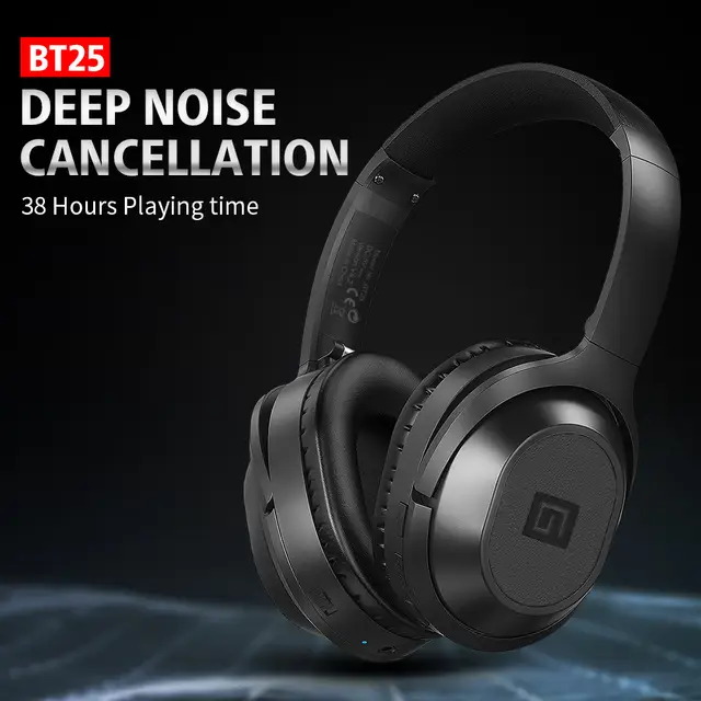 Langsdom Bt25 Bluetooth Casque Antibruit Basse Profonde Anc Casque
