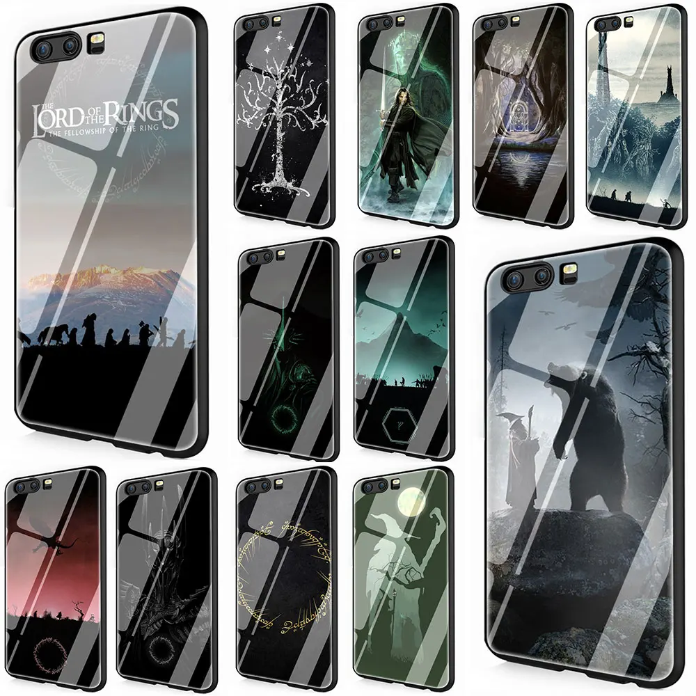 

The Lord of The Rings The Hobbit Tempered Glass Phone Cover Case For Huawei Mate P 10 20 30 Lite Pro Y9 Honor 8X 7A