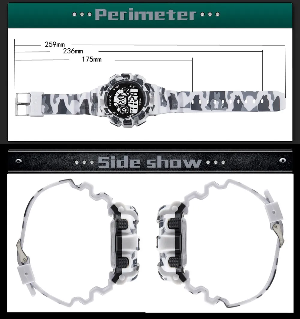 Электронные часы 71 камуфляж три глаза Модные мужские цифровой светодиодный Аналоговый кварцевый будильник Дата спортивные наручные часы