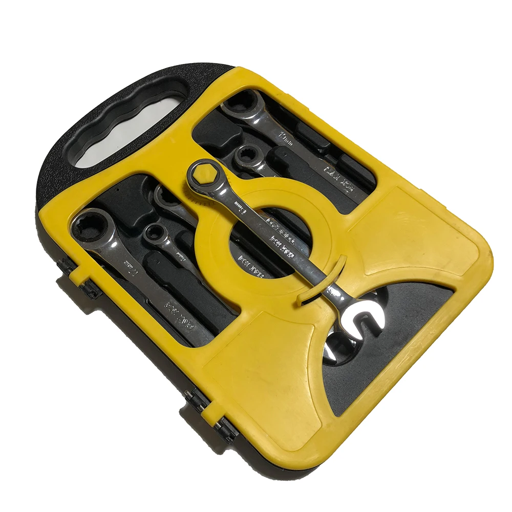 8-19 мм трещотка метрические гаечные ключи Набор для ремонта автомобиля кейс для ручного инструмента набор ключей
