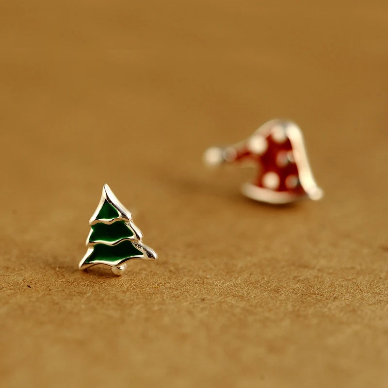 Женские серьги в виде рождественской елки|earrings for women|earrings for925 sterling |