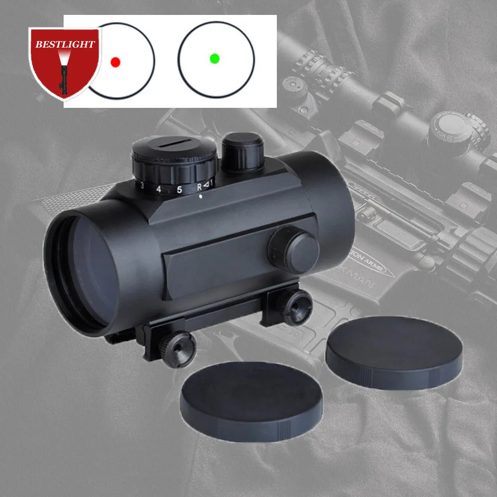 

Optics Scope 1X30 Reflex Riflescope Red/Green Dot Tactical Sight 20mm Rail Mount Rifle Scope Hunting Sight