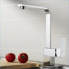 Однорычажный смеситель для кухонной раковины на бортике, смеситель для горячей и холодной воды из латуни, J14711