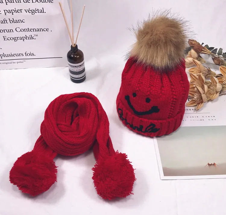 DANKEYISI вязаная шапка, шарф, шапка, теплые зимние шапки для мальчиков и девочек, шапочки, теплые детские зимние шапки и шарф