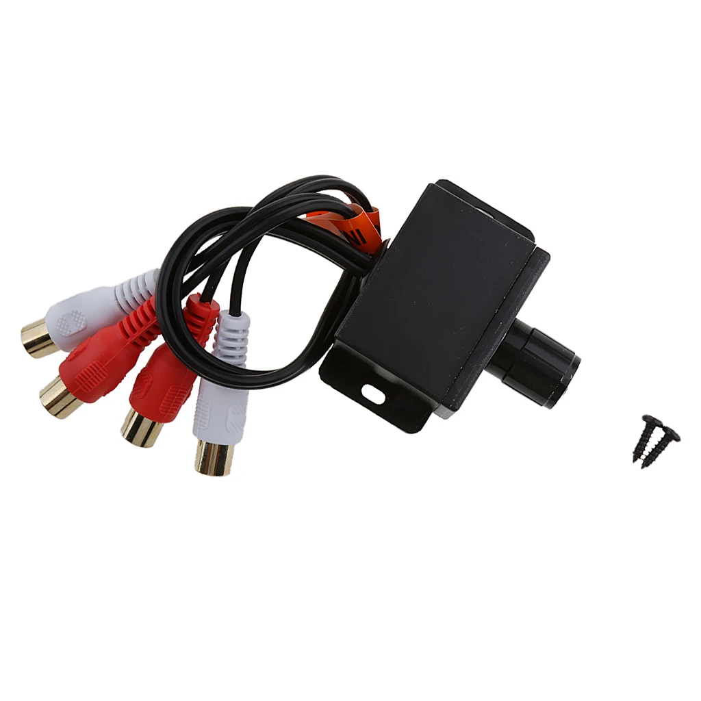Universal Car Audio Amplifier Sound Adjuster RCA Level Remote Bass Control