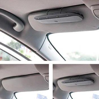 

Sun Visor Wireless Bluetooth V3.0+EDR Car Calling Kit Speakerphone Charger with Cable Audio Music Speaker with Hanging Hooks