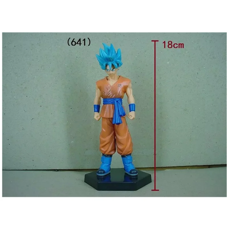 18 см Жемчуг дракона синие волосы Сон Гоку игрушка ПВХ Аниме Фигурка Saiyan ГОКу