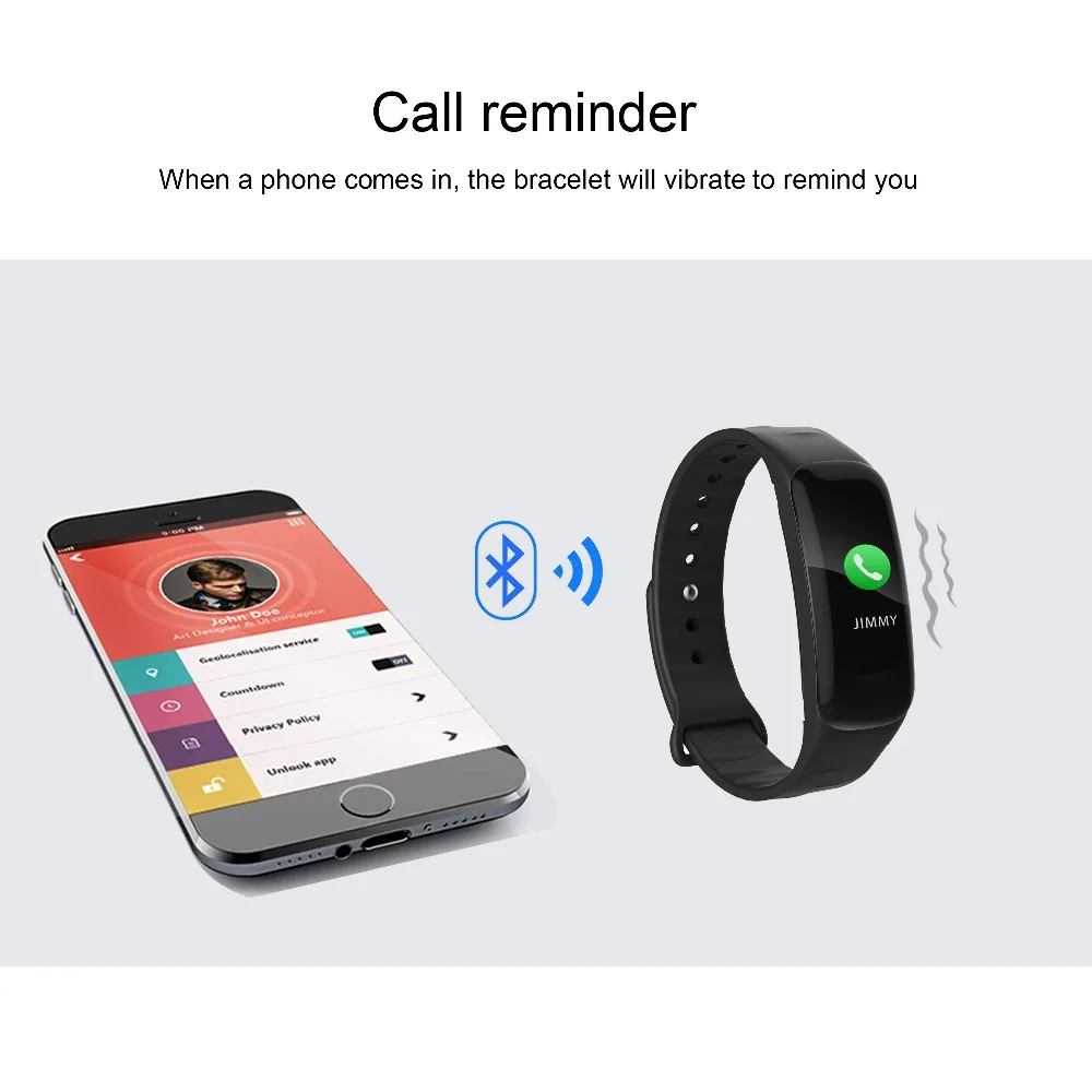 Smart Bracelets F602 Heart Rate Monitor Fitness Bracelet Activity Tracker Smart Band Pedometer Wristband Alarm Clock Smart Watch (9)