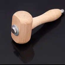 Длина 190 мм коровьей молоток Деревянной Колотушкой Leathercraft резьба молоток шить Кожа Гравировка печати молоток Craft Инструменты