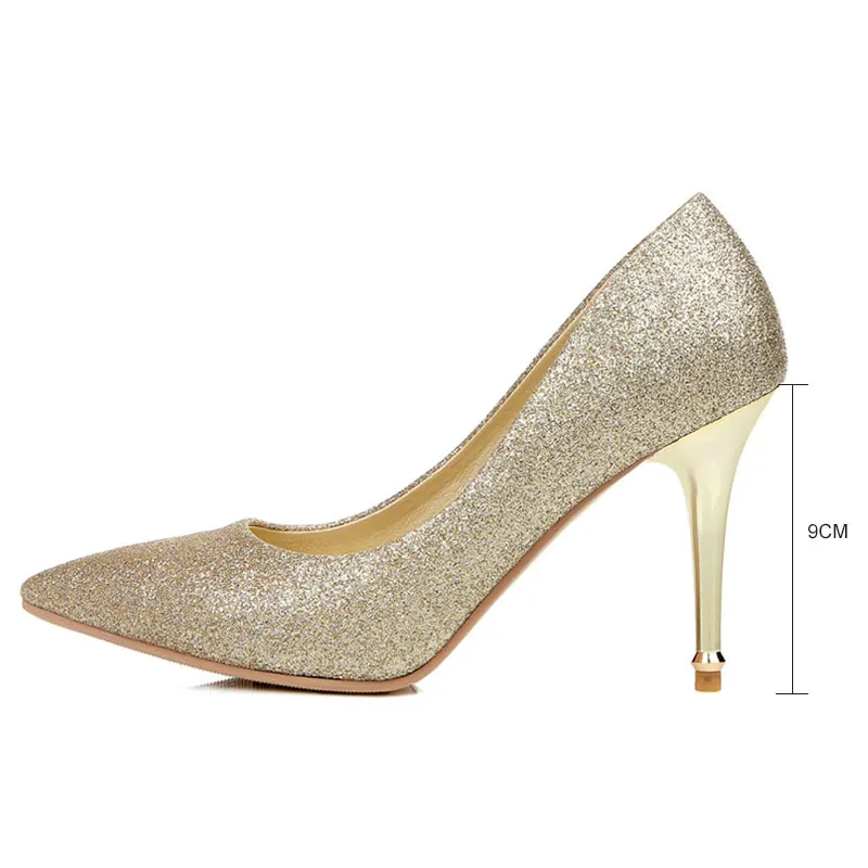 Bout Mariage Bureau Black Chaussures 2018 Base Concise silver Mince Talon Fanyuan Pompes golden Pointu De Haute Femmes Partie Lady Talons EaOWCTSqx