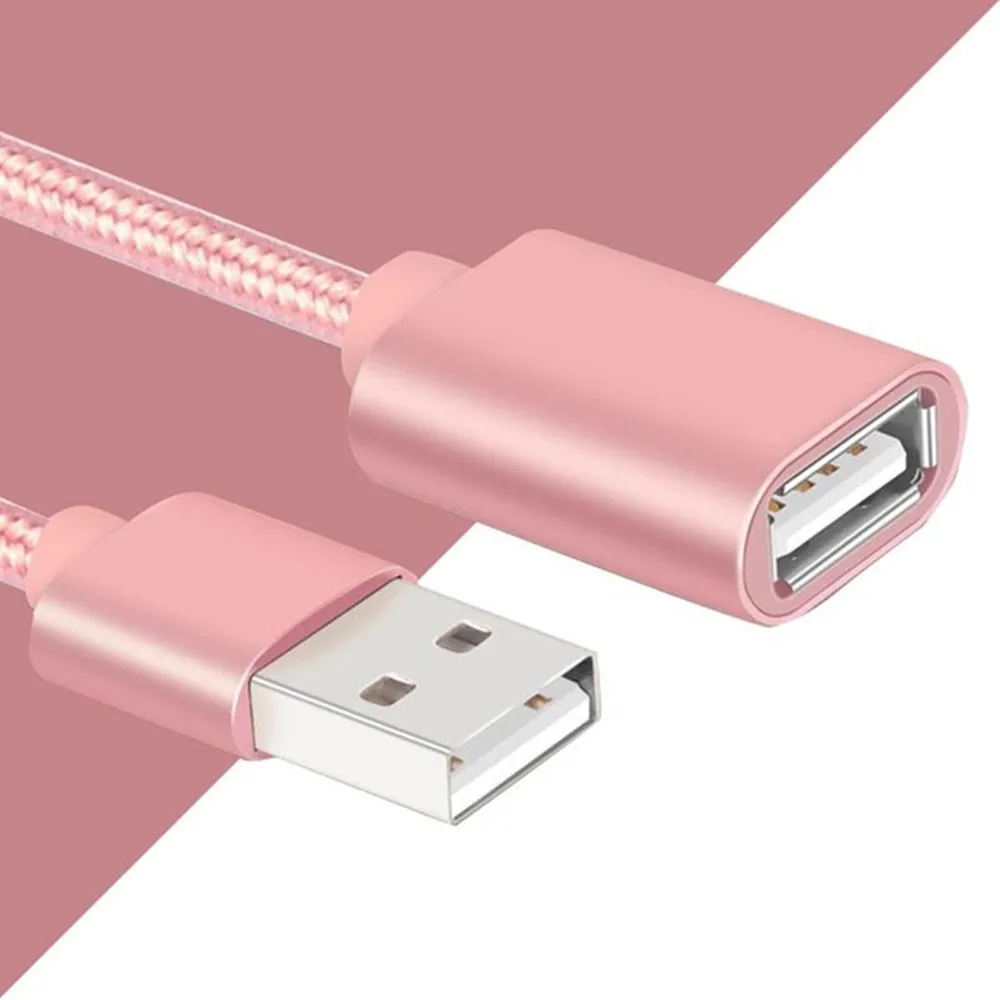 USB 2,0 кабель-удлинитель папа-мама 0,5 м 1 м 2 м 3 м соединительная линия для ПК ноутбук U диск мышь USB удлинитель