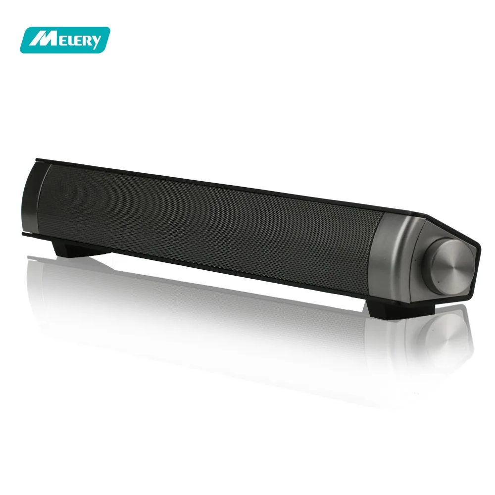 

Soundbar 10W Wired and Wireless Speaker Audio Stereo Long-standby for Smartphones Tablets Projector,Wireless Devices Black
