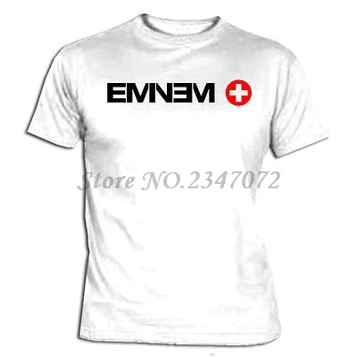 Camiseta Eminem футболка Rap Slim Shady Tee Мужская брендовая мужские летние хлопковые футболки