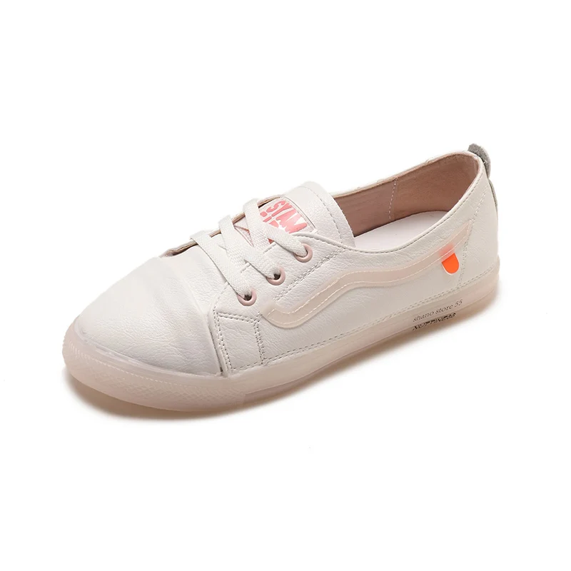 

Women Fashion White Shoes Korean Styles Shoes Slip On Casual Shoes For Daily Spring Shoes Round Toe Comfortable Flats XWD7382