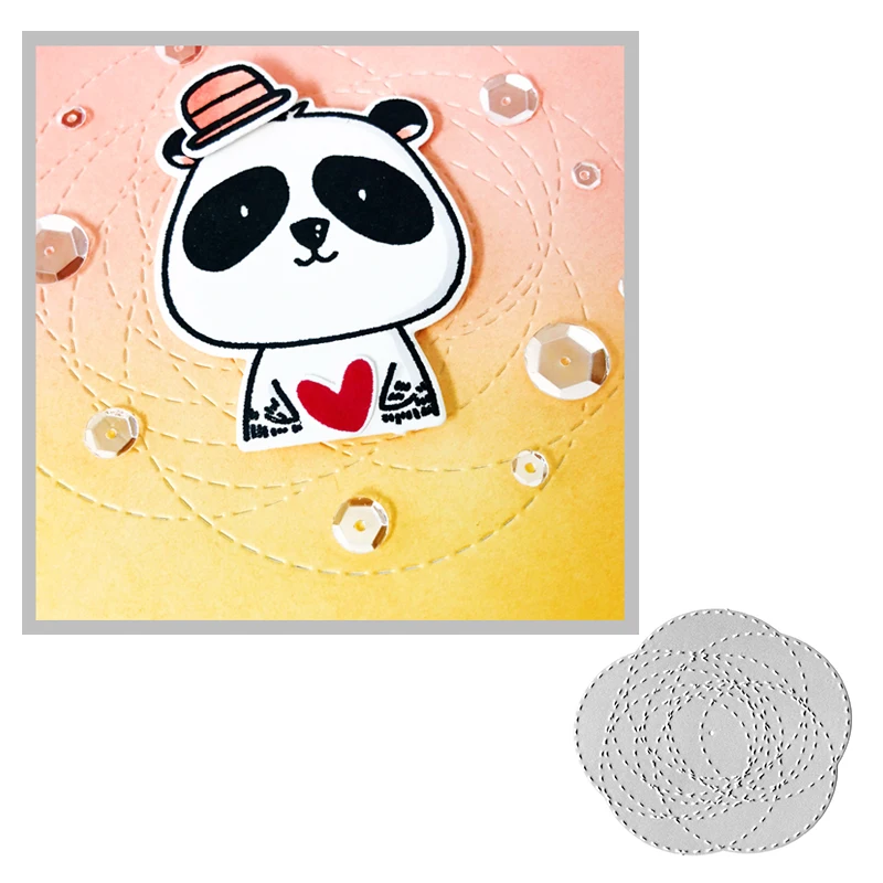 

Julyarts Wavy Imaginary Line Overlap Die Metal Cutting Dies Scrapbooking Stencils Frame Cutting Die Paper Crafts Die Card Making