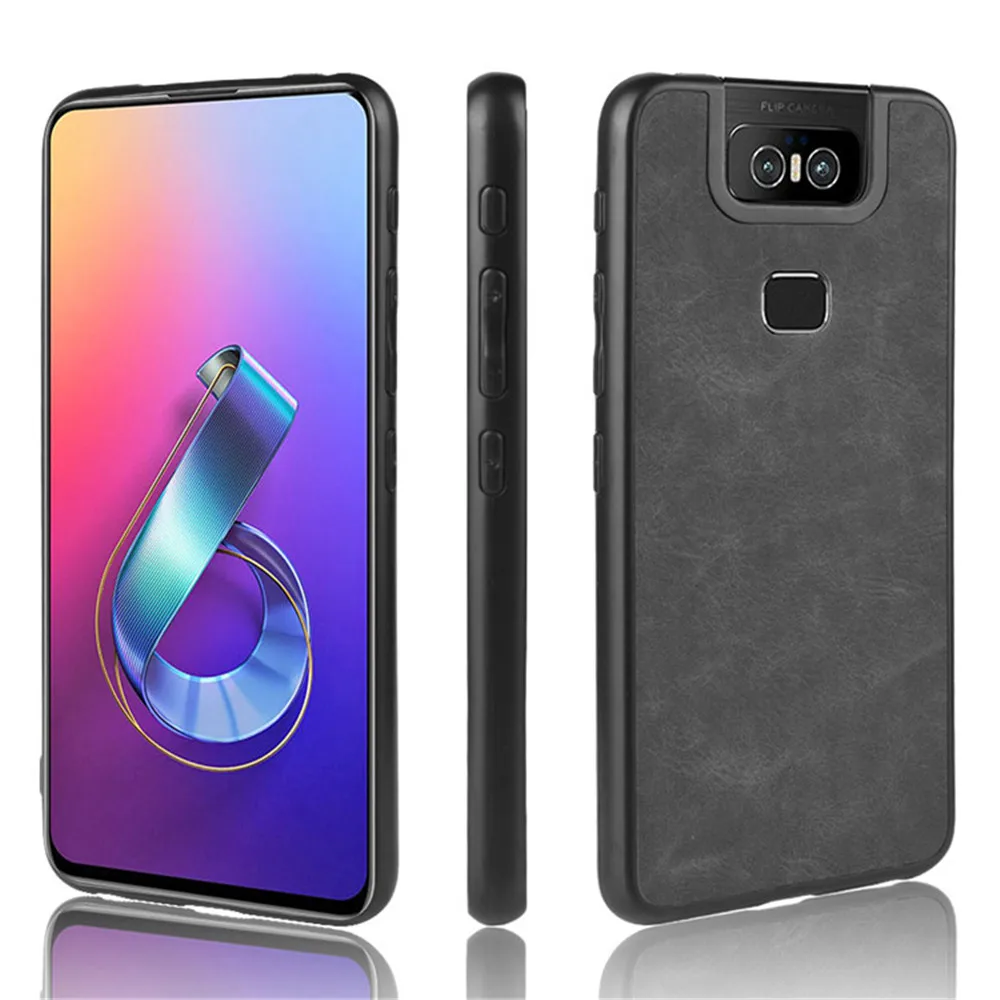 Роскошный чехол из искусственной кожи для Asus Zenfone 6 ZS630KL Жесткий Чехол 6Z ZS ZS630 630 630KL