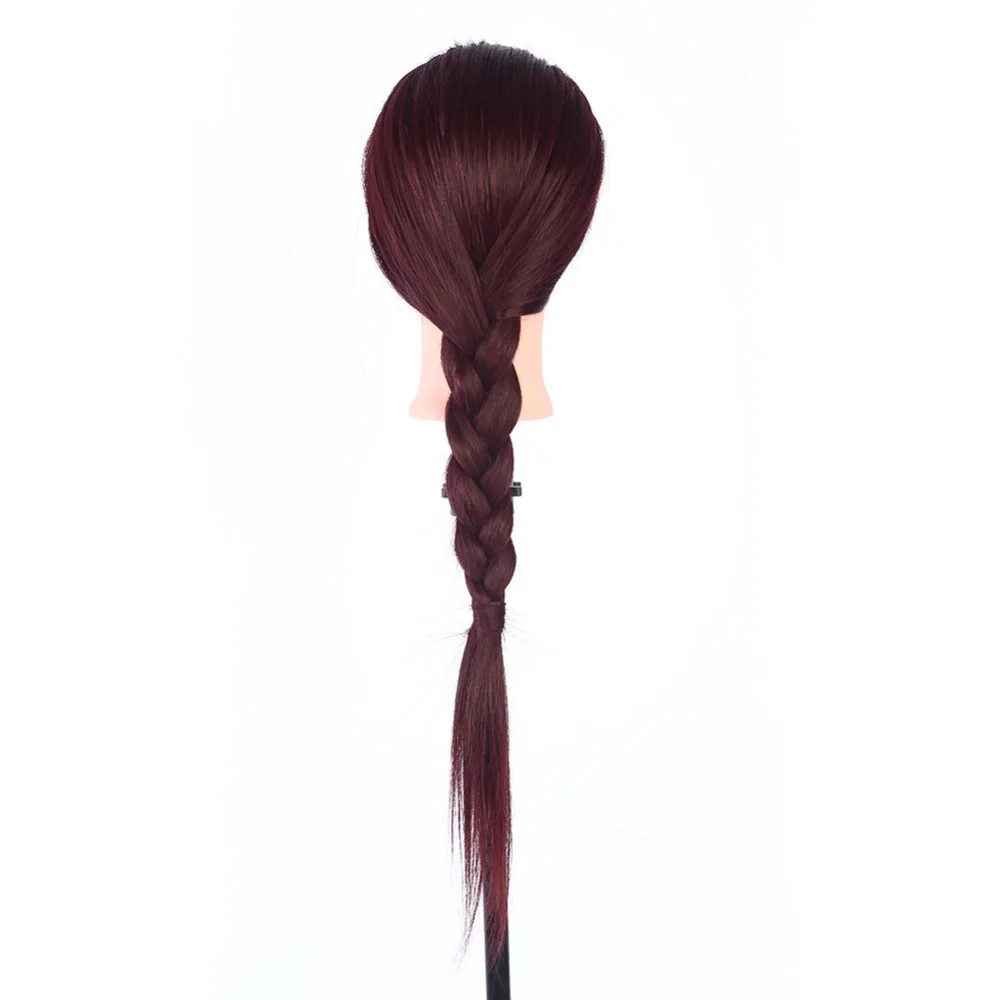 60 см, красные длинные прямые волосы, парикмахерские, манекены, голова для укладки волос, обучающая модель, манекен муляж головы+ зажим a
