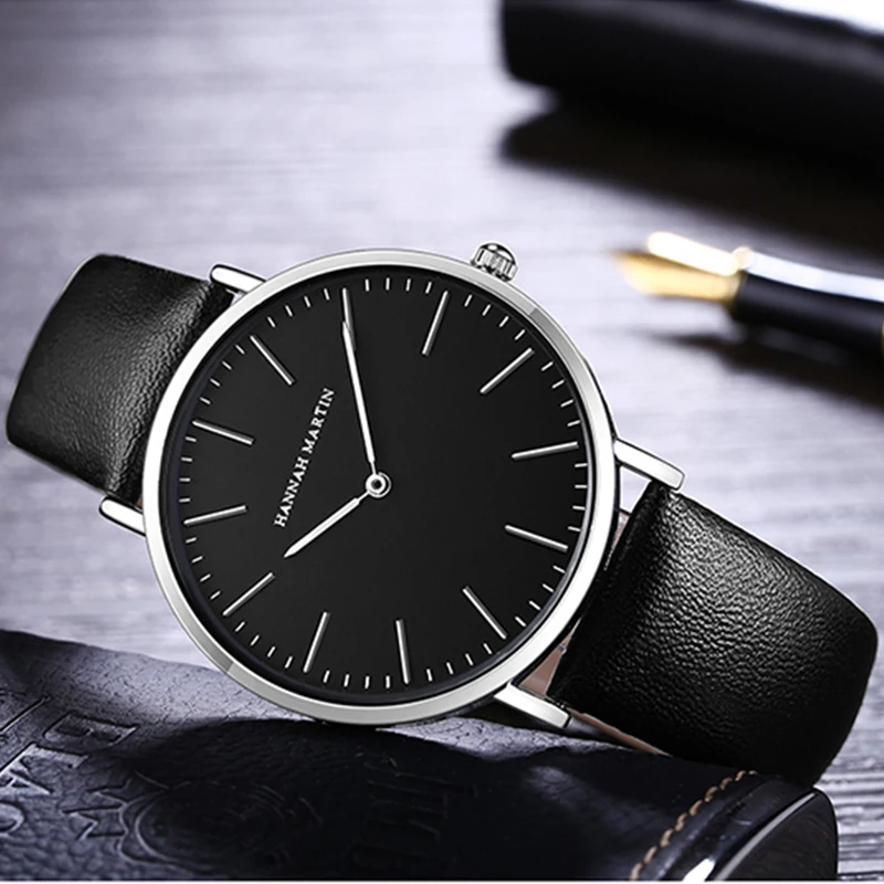 Women Watches Mens Watches Top Brand Ultra thin Waterproof Simple Business Fashion Watch Student Belt Watch 2