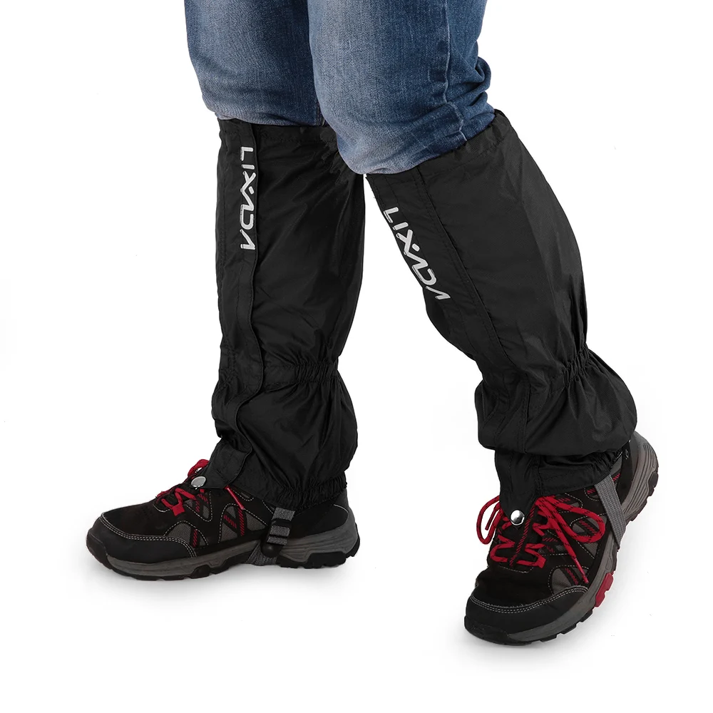 One Pair Outdoor Unisex Zippered Wear and Water Resistant Cloth Gaiters Leggings Cover for Biking outdoor gaiters