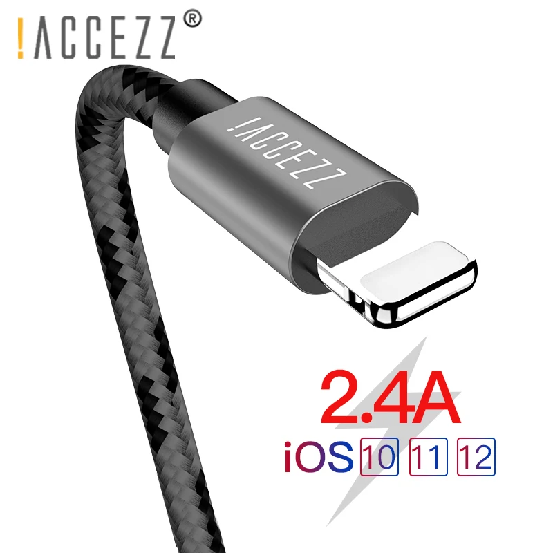 ! ACCEZZ USB кабель для iPhone X XS MAX XR Быстрая Зарядка Кабели зарядное устройство