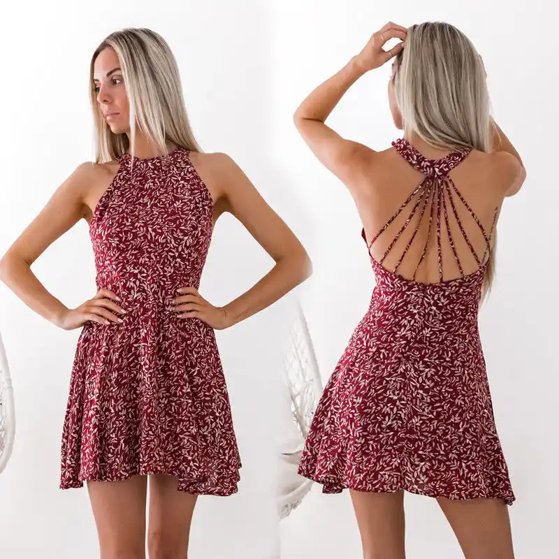 Short Skater Dress Sundress 