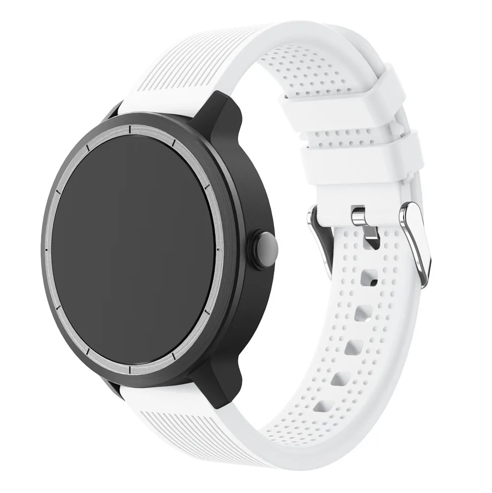 Мягкий силиконовый сменный ремешок для смарт-часов Garmin vivoactive3 vivomove HR смарт-браслет samsung Galaxy watch активный ремешок