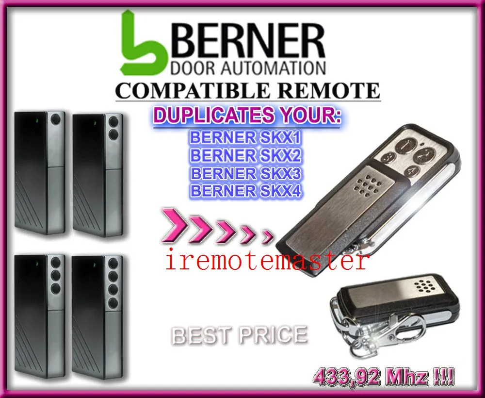 

For BERNER SKX1, SKX2,SKX3,SKX4 garage door remote replacement