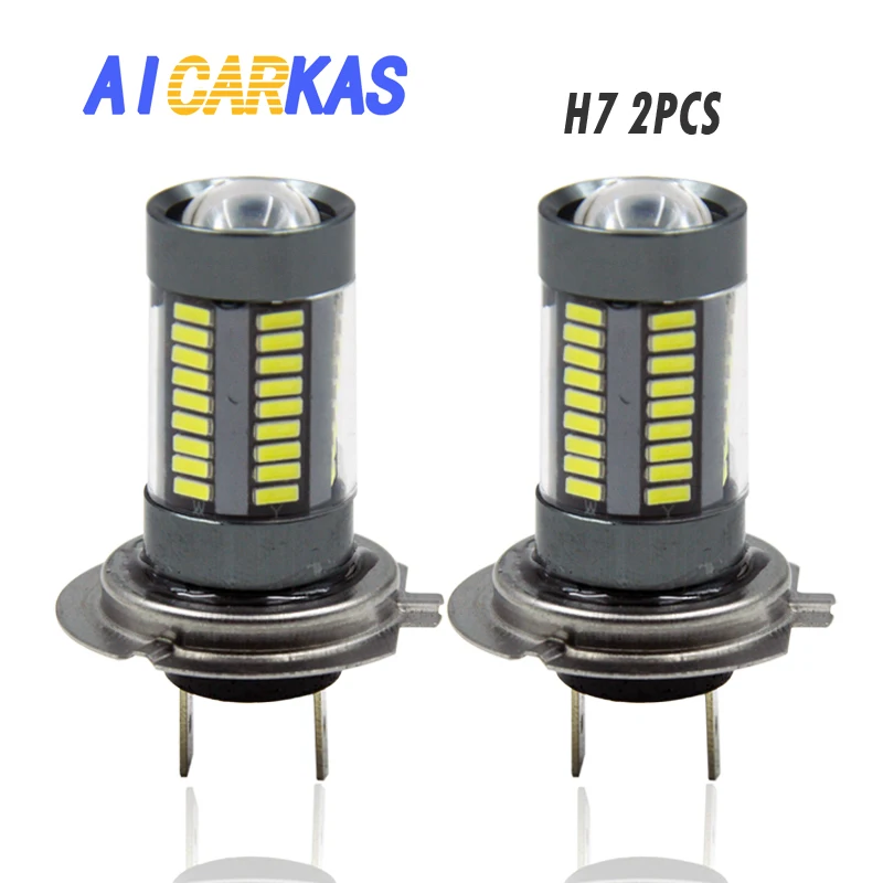 

AICARKAS LED Fog Light Bulbs H7 High Bright Auto Fog Lights Replacement 1000LM LED Fog Driving Lights DRL White 6000K 12V 2PCS