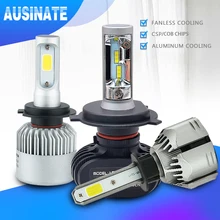 H4 H7 светодиодный H1 H3 H8 H9 H11 9006 9005 Авто головной светильник лампы CSP чип-диод 50 Вт 8000LM автомобильных противотуманных фар с возможностью креативного светильник 6500K светодиодный светильник 12V