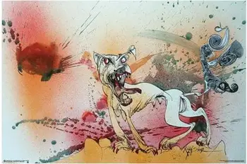 

RALPH STEADMAN - RAGING BITCH SILK POSTER Decorative Wall paint 24x36inch