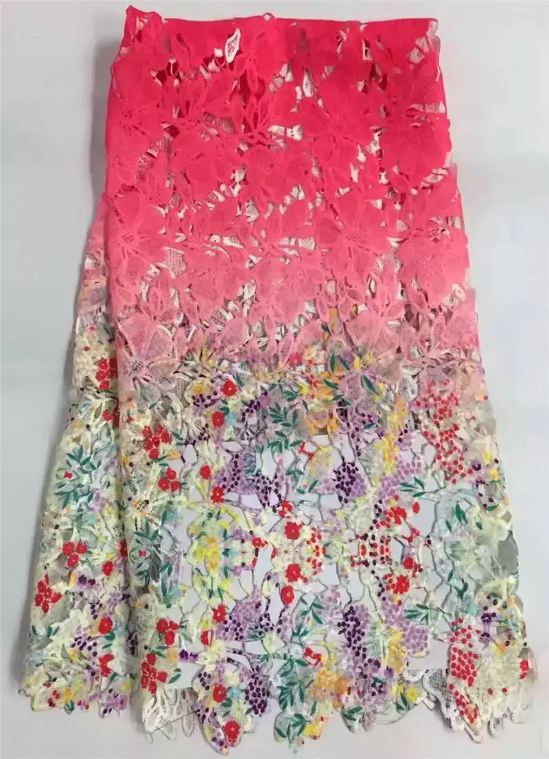 

African lace fabric with nice flower latest high quality african cord laces /guipure lace fabric for sewing WS1147