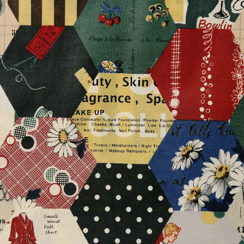 Маленький колокольчик классический цвет подчеркивает Япония импортировала ленивый лоскутное одеяло ручной работы хлопчатобумажная ткань для поделок - Цвет: see chart